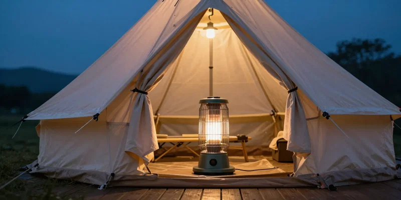 Portable Glamping Heaters: Safe Options for Extra Warmth