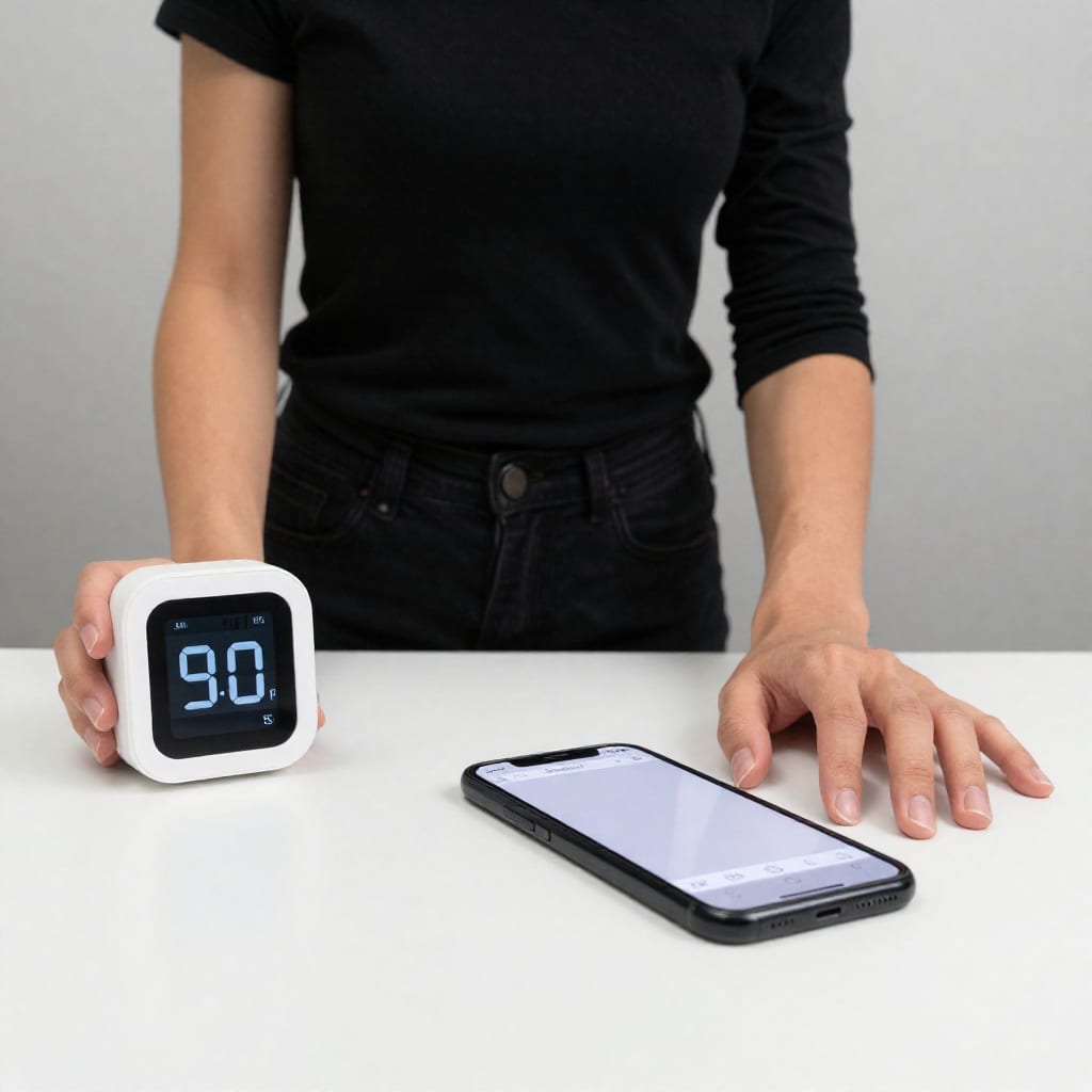 Deep work setup with 90-minute timer and no distractions for natural focus