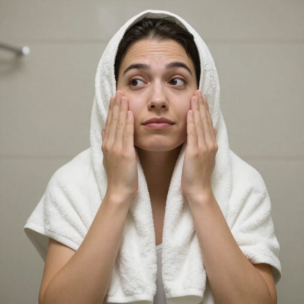 Person feeling alert after cold shower for natural focus boost