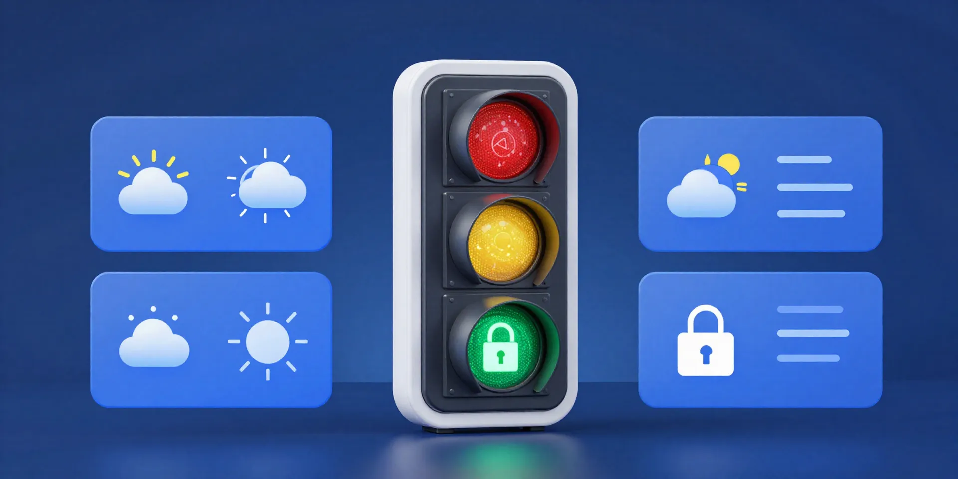 Implement a "Security Level" System (Green/Yellow/Red) with Different Automation Sets